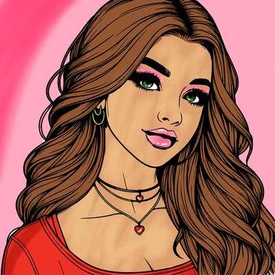 detailed realistic girl