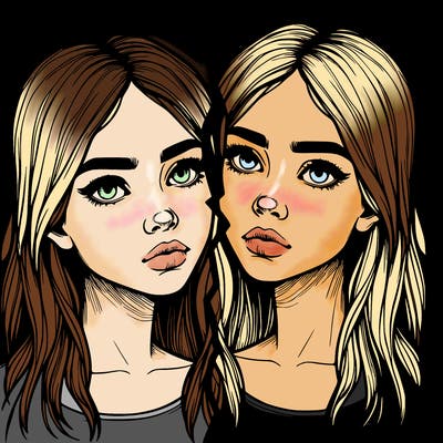 realistic girl split