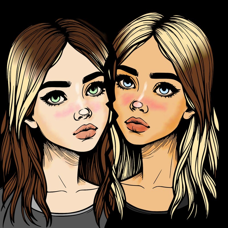 realistic girl split