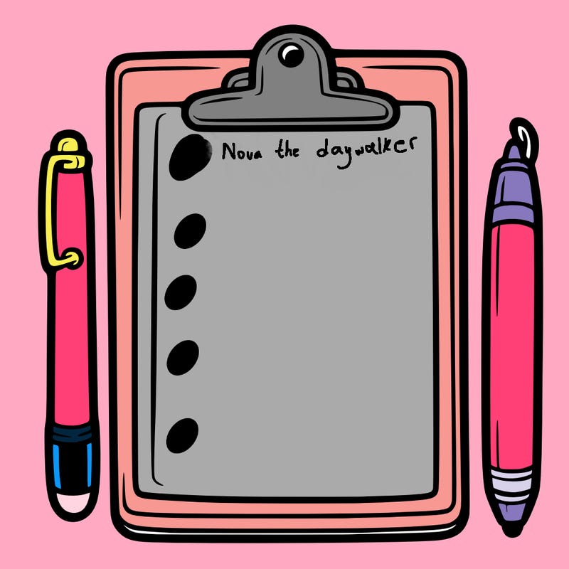 blank clip board with pen