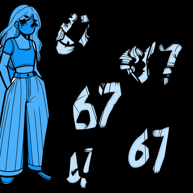 girls with wide pants and a croc top