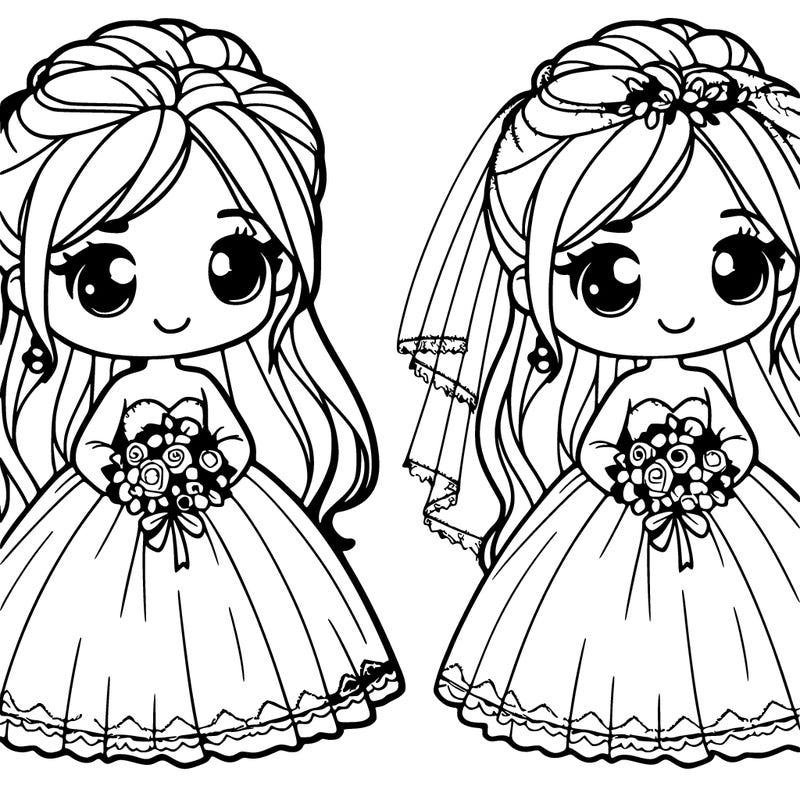 girl in a wedding dress