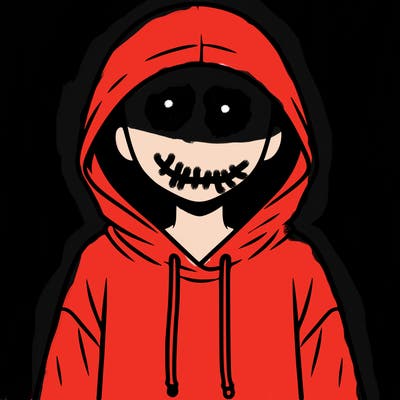 faceless girl in hoodie