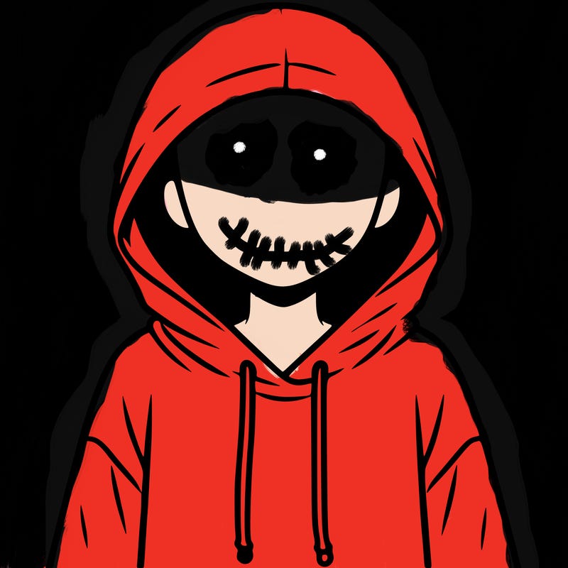 faceless girl in hoodie