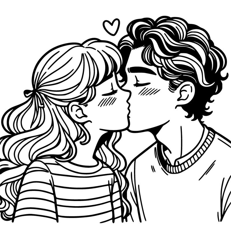 people kissing
