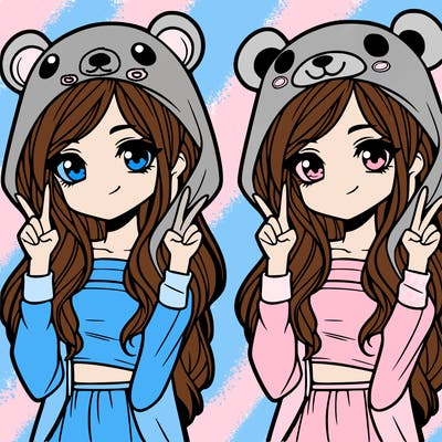 teen girl in animal costume