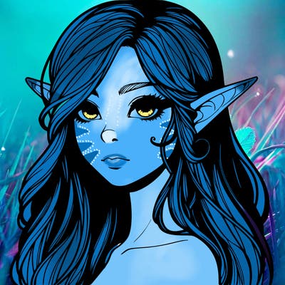 elf girl realistic dark fantasy