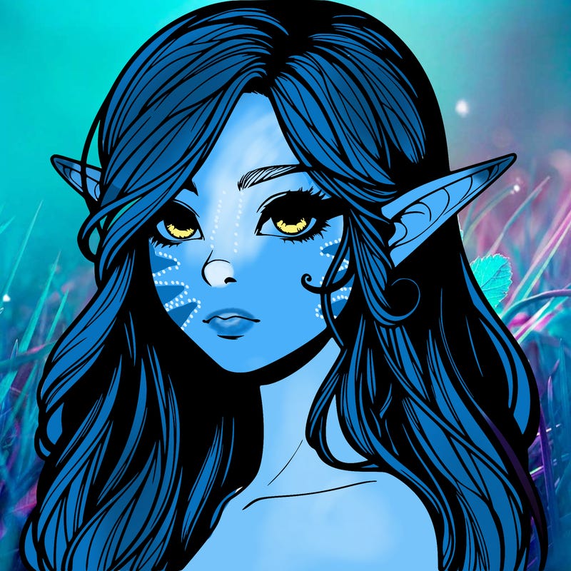 elf girl realistic dark fantasy