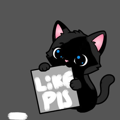 a small cat with a blank sheet of paper in its hand. the cat is sooooooo cute!