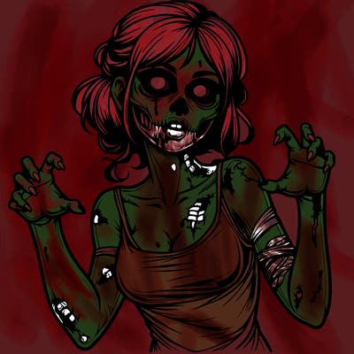 realistic zombie girl