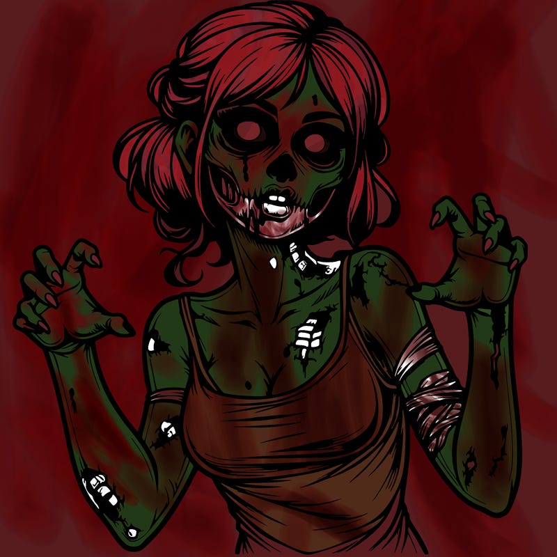 realistic zombie girl