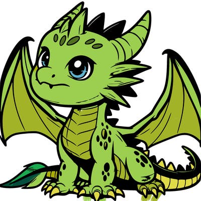 fierce baby night dragon