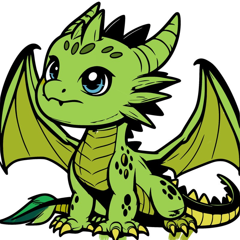 fierce baby night dragon
