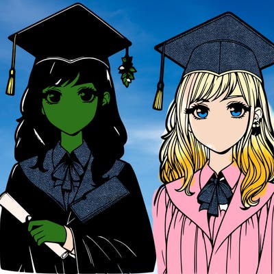 a girl graduating from college realaisic