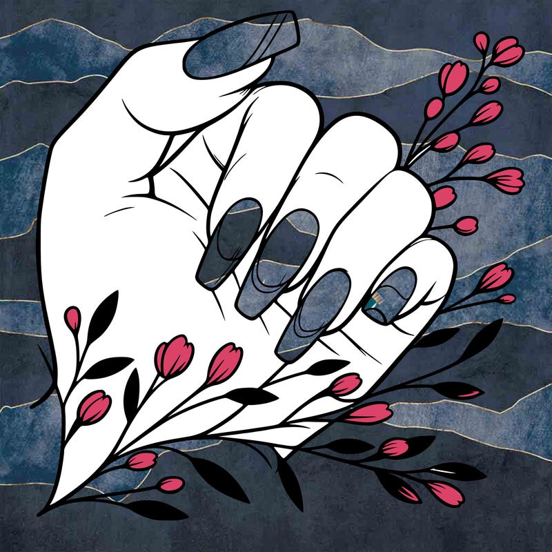 nails with french tip