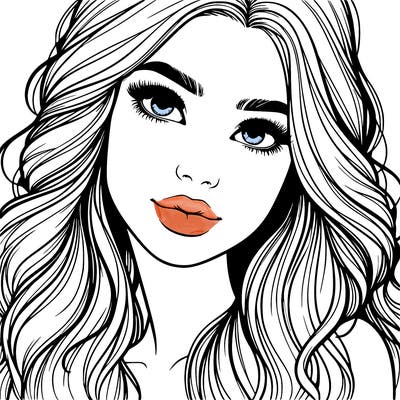 beautiful realistic girl