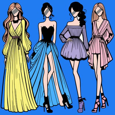fashion models dresses
