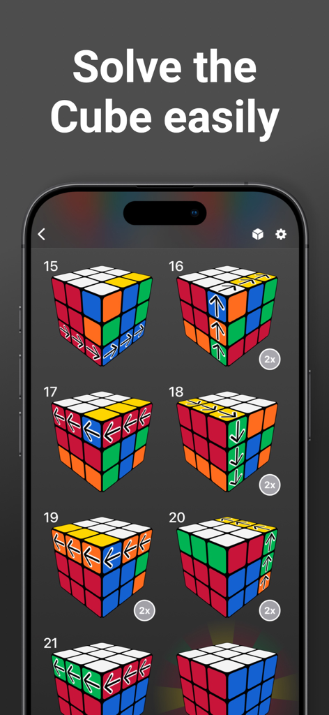 Visual step by step guide for solving a Rubik's cube