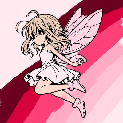 manga fairy flying