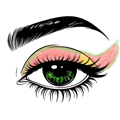 eye closed realistic