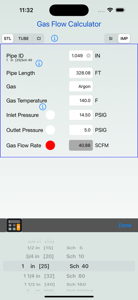 Compressible Gas Flow Calc - Business App | MWM