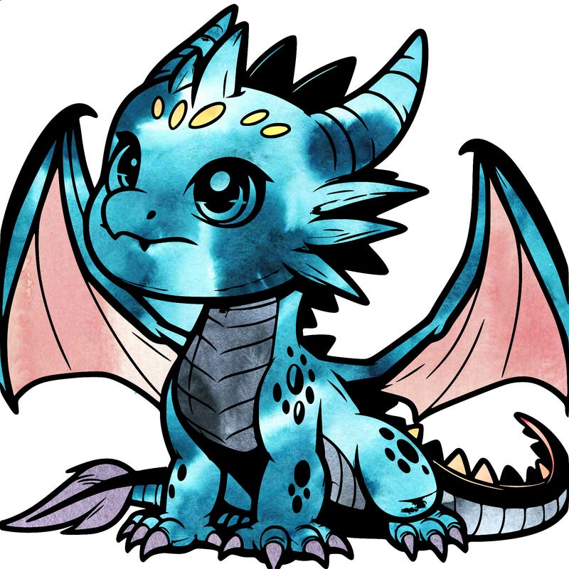 fierce baby night dragon