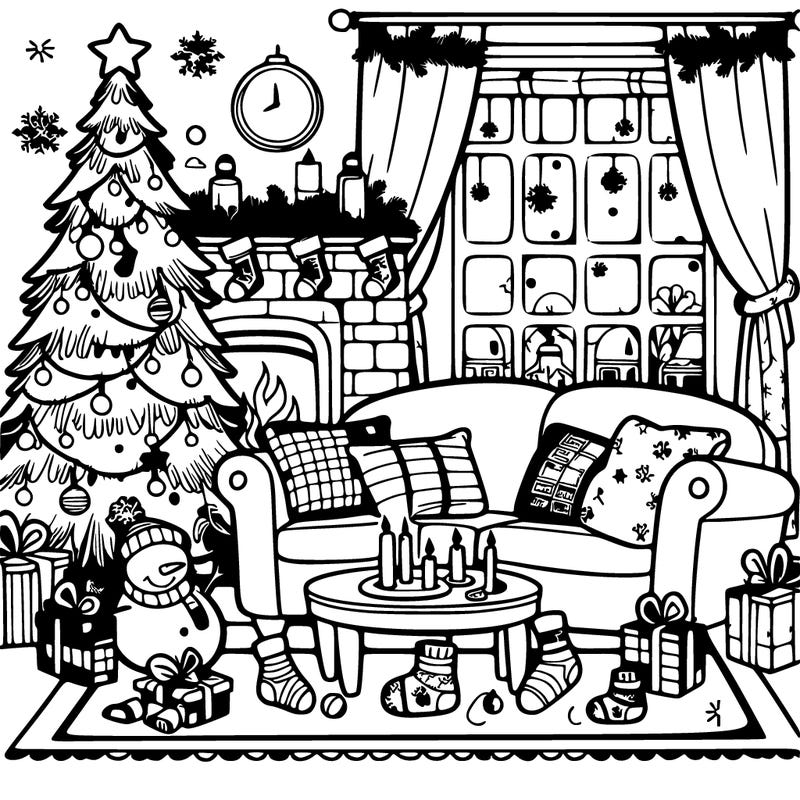 christmas living room