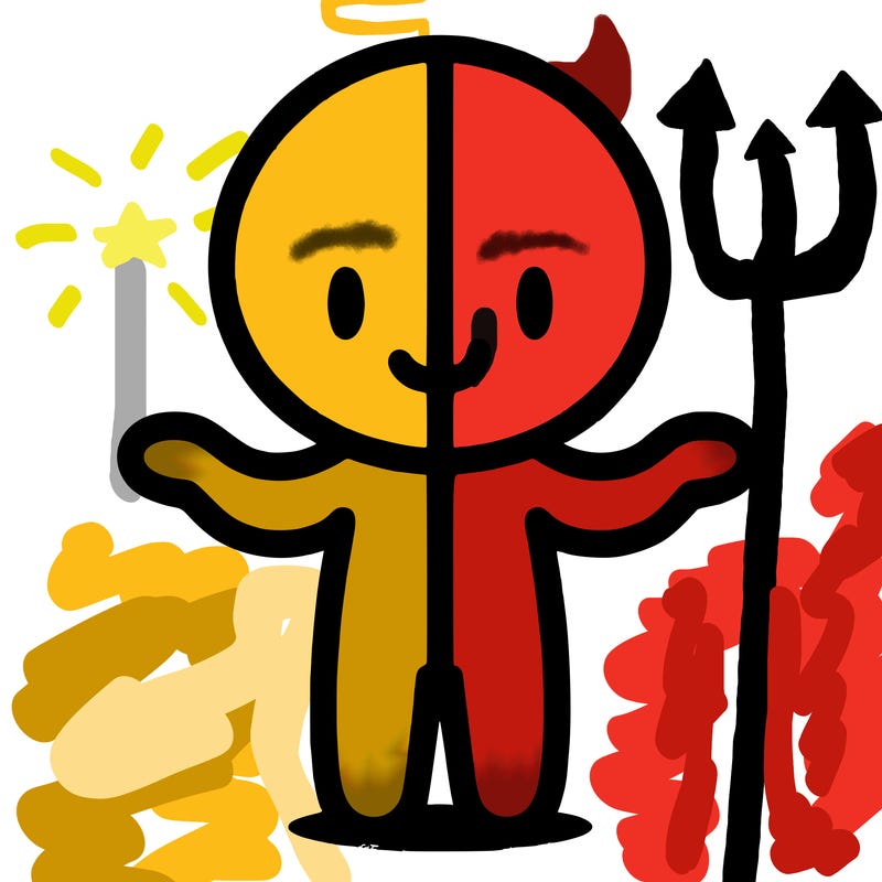 person split on half