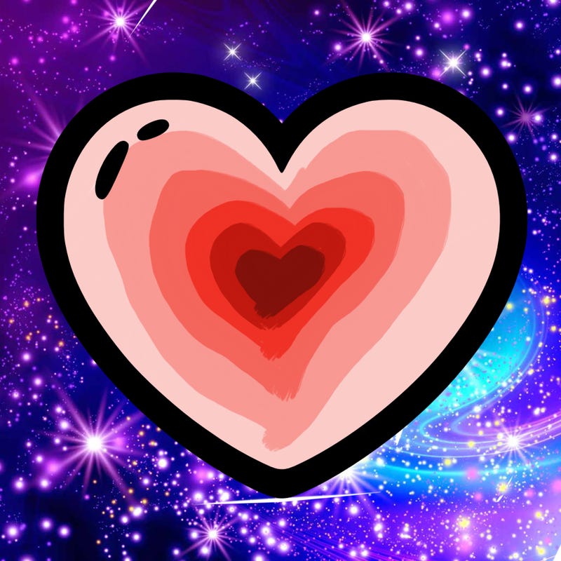 a blank heart