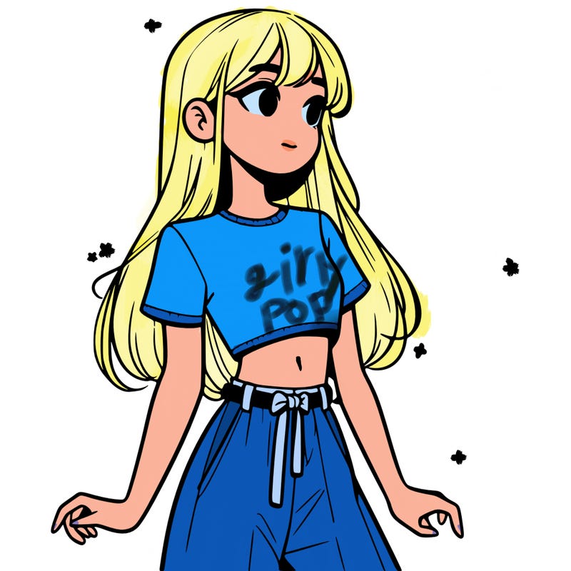 girl in a cute crop top