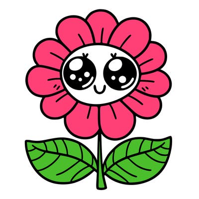 flower with eyes
