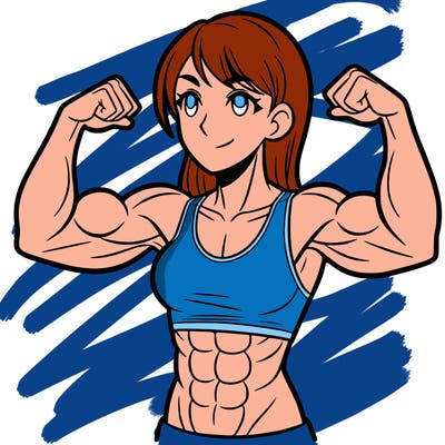 woman with muscles
