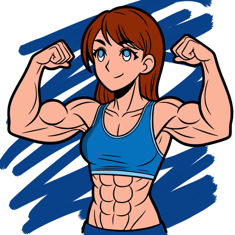 woman with muscles