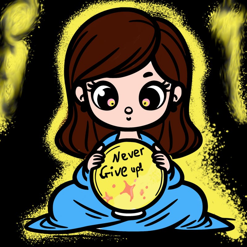 girl with a glowing orb