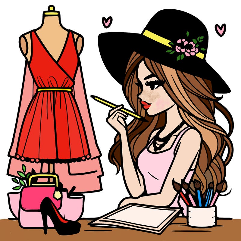 a stylish fashion designer