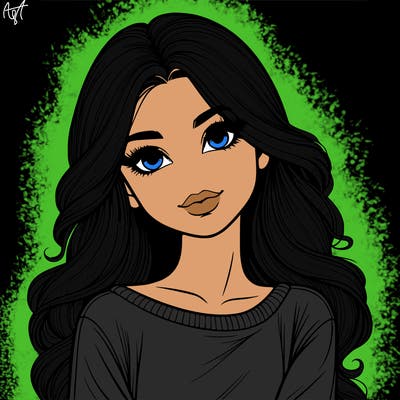 realistic beautiful girl