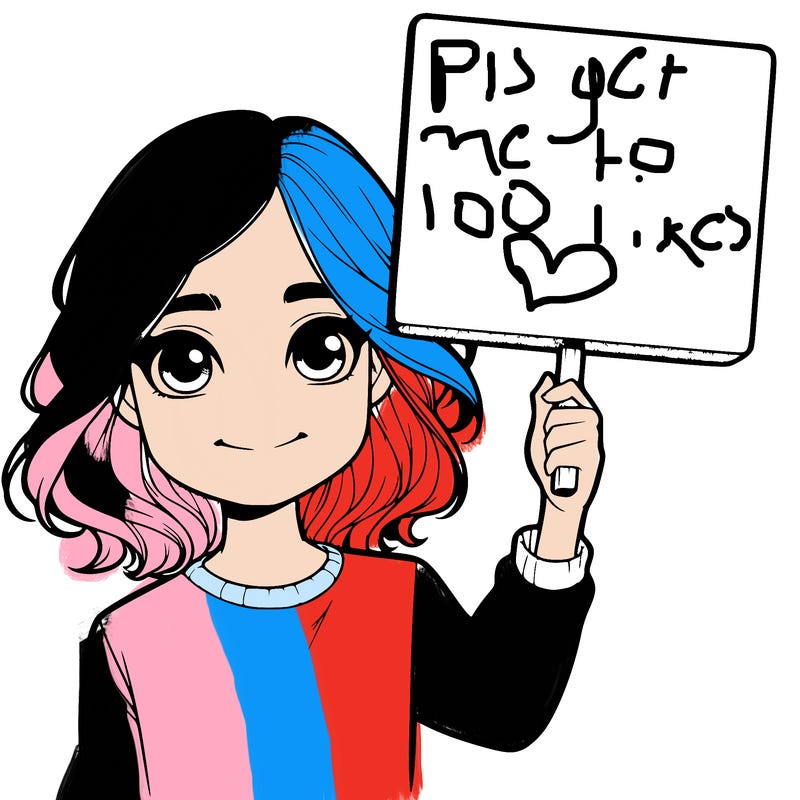 realistic girl holding up a sign