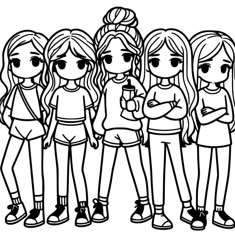 a group of girl's