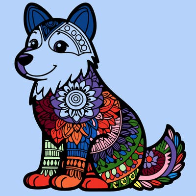 mandala dog