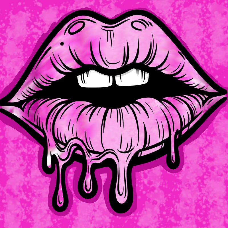 lips that look realistic and drip