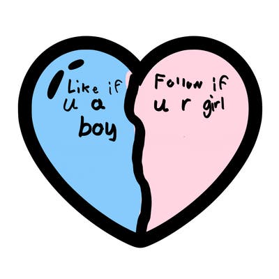 a blank heart