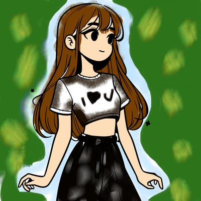 girl in a cute crop top