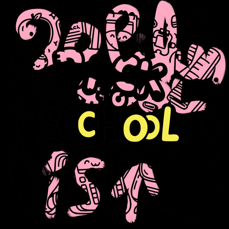 text "back to school".