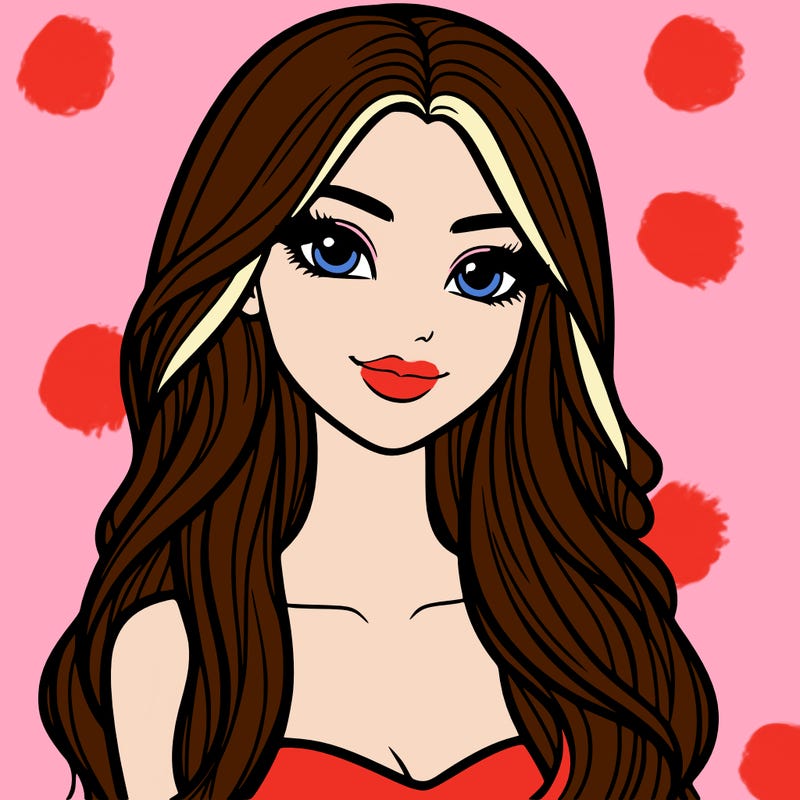 beautiful woman with long hair