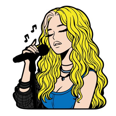 realistic female singer