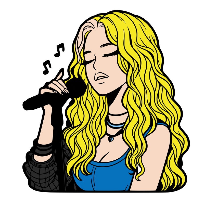 realistic female singer