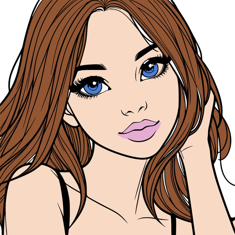 beautiful realistic girl