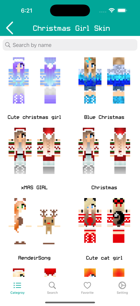 Girl Skins for Minecraft PE !! - A selection of holiday and Christmas themed girl skins for Minecraft Pocket Edition.