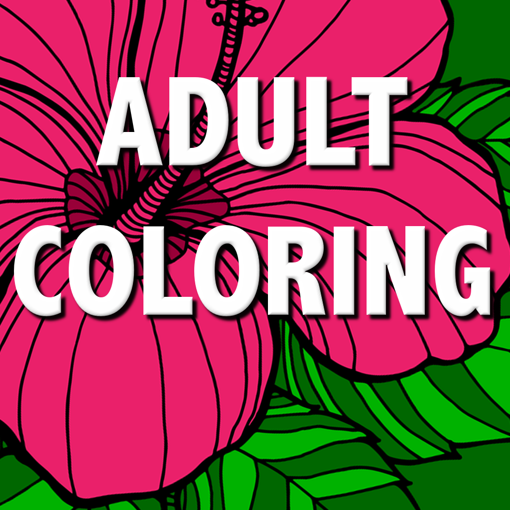 Flowers - Adult Coloring Book