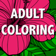 Flowers - Adult Coloring Book
